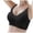 Black, variant on Sports Bra with Cooling Seamless Fabric for Active Comfort, Lightweight Supportive Bras for Women No Underwire, Versatile Sleep Style Womens Bras, Breathable Lingerie for Yoga Wear