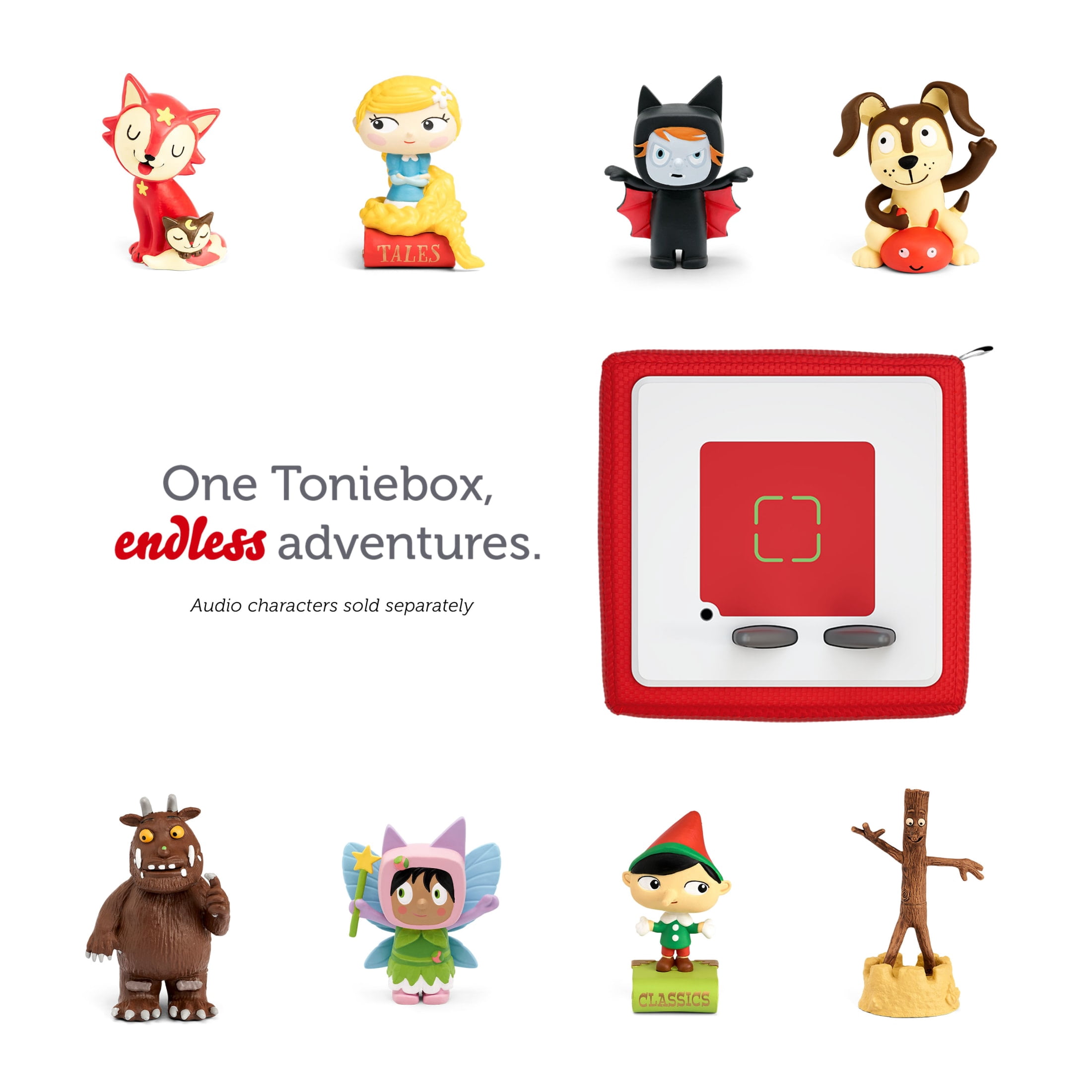 Tonies Audiobooks: E.B. White Collection, Audio Play Figurine for Portable Speaker, Small, Multicolor, Plastic
