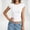 White, variant on Womens Short Sleeve Tops Summer T Shirts Round Neck Causal Fashion Outfits Trendy Clothes Basic Tee(White,L)