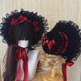 thumbnail image 6 of Slccxzc Victorian Lace Bonnet Hat Gothic Lolita Party Headwear, 6 of 7
