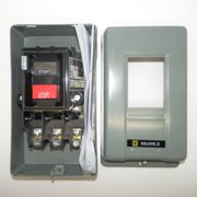 Manual Motor Starter, NEMA M-0, 3 P, 3 Phase, Push Button, 18 A 2510MBG2