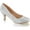 Silver Glitter Mesh Fabric, variant on Women's Doris 06 Pump