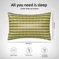 thumbnail image 6 of Easygdp Mardi Gras Purple Yellow Plaid Pillowcase 20×30 inches, Throw Pillowcase with Invisible Zipper for Bedroom, Sofa, Office, 6 of 8