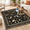 Black/Cat-5' x 7' (Rectangular), variant on Large Area Rug 8x10 Washable Non Slip Florall Cat Black