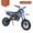 Blue White, variant on Seipouy 49CC Upgrade Mini Dirt Bike for Kid,2-Stroke Off Road Gas Power Motocross,Off-Road Pocket Motorcycle with Front Rear Disc Brakes,Children Trail Pocket Motorbike for Uphill & Up to 25KM/H