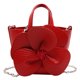 thumbnail image 3 of Bolso Mano Con Flores para Mujer Noche Piel Sintética Sólida Tipo Cubo () Rosa, 3 of 8