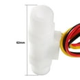 thumbnail image 3 of G1/4" Hall Effect Water Flow Sensor Switch Flowmeter Fluid DC5V 0.2-2.5L/min, 3 of 5