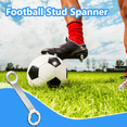 thumbnail image 3 of Herramienta de ajuste de clavos de pista antideslizantes, llave de interfaz doble de aluminio plateado para zapatos de fútbol M5, 3 of 7