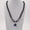 Square -Blue, variant on 1pc Men's Creative Natural Tiger Eye Black Bead Necklace Stainless Male Gift-Black