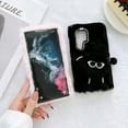 thumbnail image 4 of Nalacover Furry Plush Case for Samsung Galaxy S22 Ultra, Shining Sparkle Rhinestones Cute Cartoon Briquette Fluffy Thin Cover with Warm Cold Weather Glitter Diamond Lens Frame Protection Case,Black, 4 of 7