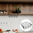 thumbnail image 6 of 2-Slot Under Cabinet Shelf Basket Organizer, Metal Wire Rack Hanging Storage Holds up to 22lbs for Kitchen Pantry or Refrigerator, Black, 6 of 9