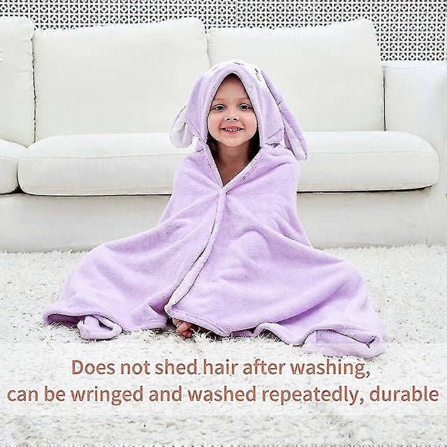 ZHAOCHENG Toalla de baño para bebé con capucha Bata de baño para niña Capa de baño para bebé niño Suave absorbente