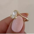 thumbnail image 3 of Bypass Engagement Ring 14k Yellow Gold Plated 2Ct Lab Created Diamonds Oval Cut, 3 of 4