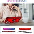 thumbnail image 3 of Xhy Samsung Galaxy A54 5G Case with Screen and Lens Protector with Magnetic Ring Kickstand Military Grade Double Layer Drop Rugged Detachable for Galaxy A54 5G Phone - Red, 3 of 8