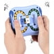 thumbnail image 3 of Cubo mágico rompecabezas azul, pequeño frijol mágico, pelota de juguete giratoria plana, giroscopio, cubo mágico con forma de hamburguesa y punta de dedo, frijol mágico, 3 of 5