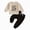 H169-Khaki, variant on TOWED22 Infant Baby Boy Fall Clothes Long Sleeve Sweatshirt Pant Toddler Winter Outfits Set 2 Piece