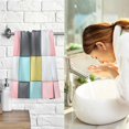thumbnail image 7 of Yayeee 100% Cotton Hand Towels for Bathroom 16" x 28" Soft Absorbent Kitchen Towel, Gray Checkered Pattern, 7 of 7