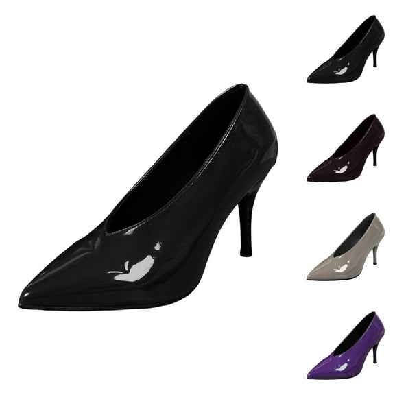 Red Heels for Women Suede Lace Up Block Heel Flats - Pointed Toe Elegant Design, Versatile Classic High Heel Shoes For Fall Winter Daily Fashion Outfit