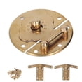 thumbnail image 3 of Wooden Box Hasp, Round Fine Workmanship Retro Hasp Durable  For Wedding Card Boxes Brass,Bronze, 3 of 8