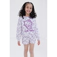 thumbnail image 2 of Hello Kitty French Terry Drop Shoulder Pullover Sweatshirt, Ribbed T-Shirt and Shorts 3 Piece Outfit Set Toddler to Big Kid, 2 of 5