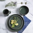 thumbnail image 2 of Gibson Home Zuma 16 Piece Round Kitchen Dishes, Plates, Bowls, Mugs Dinnerware Sets, Service for Four (16pcs), Green, 2 of 5