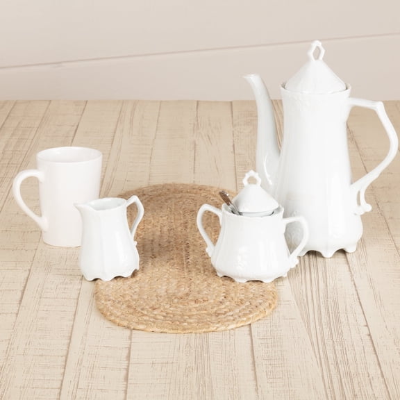VHC Brands Jute Farmhouse Tabletop Kitchen Oval 8x24 Runner, Natural Tan