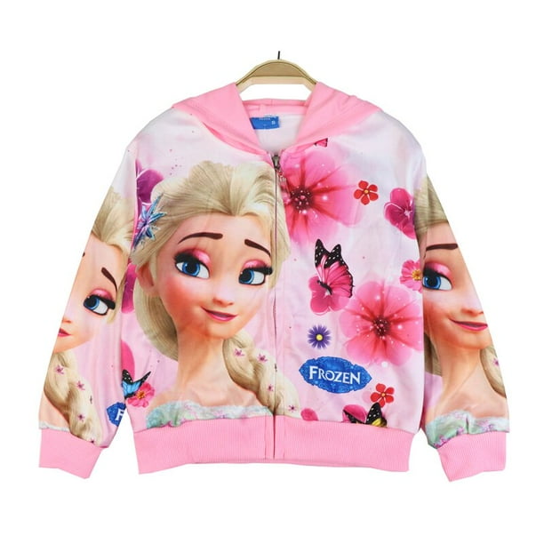 Disney nouveau printemps automne congel?� 2 Anna Elsa princesse filles manteau hiver fleur 