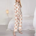 thumbnail image 3 of Goofa love plaid fox Printed Women’s 2 Piece Pajama Set Super,Pajamas Women's Long Sleeve Sleepwear Soft Button Down Loungewear Pjs Lounge Set Nightwear-Small, 3 of 9