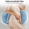 thumbnail image 3 of Almohada De Cuña Para Embarazo, Funda Extraíble, Almohada De Apoyo Para La Espalda De Maternidad, Ayuda Para Dormir De Lado En Forma De U Con Almohada Pequeña Para La Noche, 3 of 7