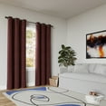thumbnail image 4 of Sun Zero Cascade Pleated Velvet Blackout Grommet Curtain Panel, 40"X96", Wine Red, 4 of 7