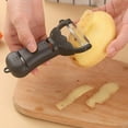 thumbnail image 2 of Peeler Paring Scraper Multifunctional Fruit Kitchen Tool for Easy Peeling and Skin Removal with Color Handle, 2 of 4