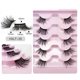 thumbnail image 3 of 5 Pares de Pestañas Postizas Half Cat Eye - 3D Naturales, Fáciles de Recortar y Maquillaje Diario/Boda para Aumentar e Iluminar los Ojos, 3 of 3