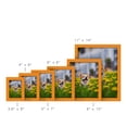 thumbnail image 4 of Modern 5 in. x 7 in. Orange Picture Frame (Set of 2), 4 of 9