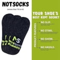 thumbnail image 4 of NotSocks Kids Insole Covers 3-Pack – Bamboo Charcoal Odor Control, Moisture-Wicking Sockless Solution, Fits Kids Size T5–K2, Insoles Not Included, 4 of 8