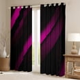 thumbnail image 2 of Feelyou Fuchsia Striped Geometric Black Out Curtains, Futuristic Abstract Curtains Pack of 2 (42x63 Each), Teen Child Kid Adult Bedroom Curtains, Curtains and Drapes Room Decor, 2 of 6