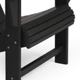 thumbnail image 5 of WestinTrends Highland Outdoor Patio HDPE Adirondack Chair With Cup Holder and Table Set, Black, 5 of 15