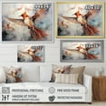 thumbnail image 4 of Designart "Bird Grace In Flow II" Animals Floater Framed Wall Art Print, 4 of 7