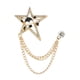 thumbnail image 1 of Hombres Broche Joya Broche Estrella Broche Para Novios Padre dorado, 1 of 9