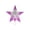 Hot Pink, variant on Red Christmas Tree Topper Star, 8-Inch Electroplated Openwork Five-Pointed Star, Hollow Carved Plastic Tree Top Ornament for Xmas Holiday Decor