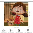thumbnail image 2 of Millie Magnífica-theme 4-Piece Shower Curtain Set with Rugs, Waterproof Bathroom Decor Set Includes Bath Mat, U-Shaped Rug, Toilet Lid Cover and Curtain with Hooks, 2 of 6
