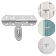 thumbnail image 4 of 1 Set Door Bolt Latch Heavy Duty Slide Security Lock Barrel Bolt Latch Stainless Steel Sliding Bolt Latch For Barn Shed And Home Gates Silver, 4 of 5