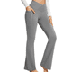 thumbnail image 4 of Pantalones de yoga para mujer estilo bota con cintura cruzada, pantalones de entrenamiento de fitness deportivos estilo bota sin perspectiva 634, 4 of 6