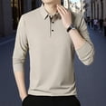 thumbnail image 6 of Men'S Polo Shirts Long Sleeve Classic Solid Color Collared Casual Business Male Tshirts, 6 of 6