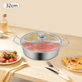 thumbnail image 4 of 5L Double-Flavor  Hot Pot with Divider Hot Pot with Clear Lid for Homes, Restaurants, Family Gatherings, 4 of 19