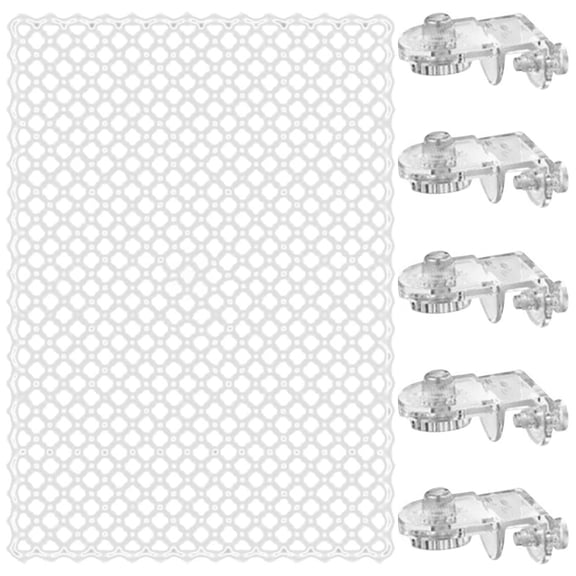 Clear Netting Aquarium Covers with 5 Fixed Clip for Fish Tanks Safety and Easy Installation