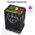 thumbnail image 2 of Byootique 20" Rolling Tote Bag Grocery Bag on 5 Wheels for Travel MidnightGlitz, 2 of 11