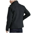 thumbnail image 3 of ZCFZJW Mens Full Zip up Windbreaker Jackets Loose Lightweight Casual Long Sleeve Stand Collar Hoodless Warm Coat Outwear Tops with Multi-Pockets Navy S, 3 of 6