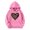 Pink, variant on Girls Oversized Hoodies Y2k Cheetah Heart Graphic Long Sleeve Hooded Sweatshirts Teen Preppy Kangaroo Pocket Pullover Tops 3-14Years