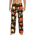 thumbnail image 2 of Lsque Construction Truck Print Men's Pajama Pants, Lounge Pant - Comfortable Home Wear,Elastic Waistband, Stylish Design-Medium, 2 of 9