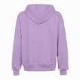 thumbnail image 6 of NOLDARES Womens Zip Up Hoodies Oversized Sweatshirt Fall Fashion Outfits Casual Hooded Jackets(Light Purple,M), 6 of 7